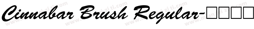 Cinnabar Brush Regular字体转换